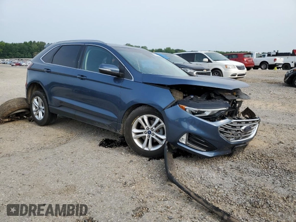 2019 Ford Edge SEL with VIN 2FMPK3J96KBC24295, listed as a Copart auction lot 59392235 with 112,075 mi miles and Salvage title. Bid and sale history available at DreamBid. Image 4.