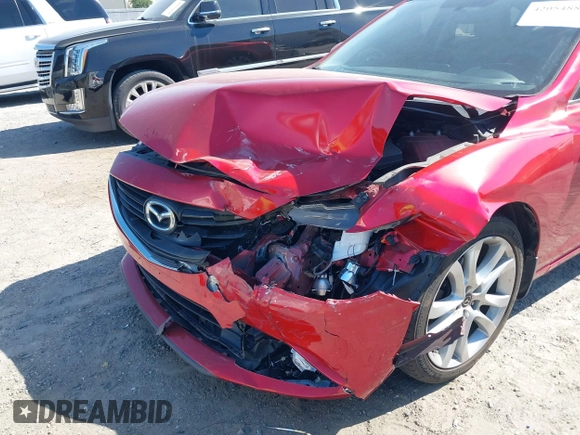 2016 Mazda Mazda6 i Touring with VIN JM1GJ1V5XG1420598, listed as a IAAI auction lot 42054889 with 90,556 mi miles. Bid and sale history available at carsss.com. Image 6.