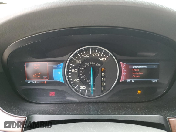 2012 Ford Edge Limited with VIN 2FMDK3K97CBA22245, listed as a Copart auction lot 46698165 with 237,042 mi miles and Salvage Title. Bid and sale history available at carsss.com. Image 9.