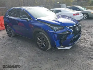 2017 Lexus NX with VIN JTJYARBZ5H2050339, listed as a IAAI auction lot 41316597 with 1 miles. Bid and sale history available at carsss.com. Image 1.