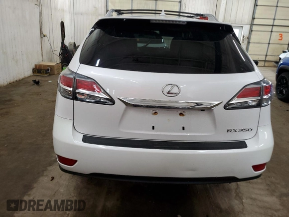 2013 Lexus RX 350 with VIN 2T2ZK1BA9DC101719, listed as a Copart auction lot 61157515 with 112,902 mi miles and Salvage title. Bid and sale history available at DreamBid. Image 6.