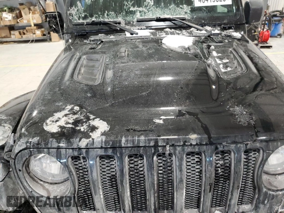 2021 Jeep Wrangler Rubicon with VIN 1C4HJXCG8MW663191, listed as a Copart auction lot 46419825 with 43,894 mi miles and Salvage title. Bid and sale history available at DreamBid. Image 12.