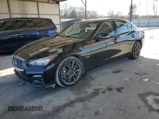 2016 Infiniti Q50 3.0t Red Sport 400 with VIN JN1FV7AP2GM420767, listed as a Copart auction lot 42632685 with 99,170 mi miles and Clean Title. Bid and sale history available at carsss.com. Image 1.