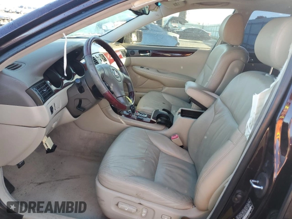 2004 Lexus ES 350 with VIN JTHBA30G945026429, listed as a Copart auction lot 44203505 with 143,927 mi miles and Salvage Title. Bid and sale history available at DreamBid. Image 7.