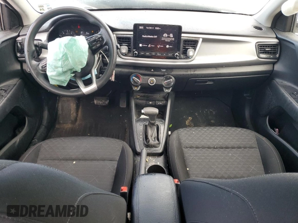 2022 Kia Rio LX with VIN 3KPA24AD5NE503710, listed as a Copart auction lot 47686025 with 77,758 mi miles and Salvage Title. Bid and sale history available at DreamBid. Image 8.
