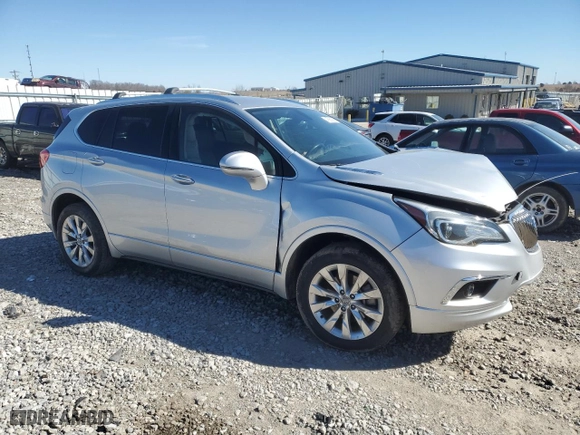 2017 Buick Envision Essence with VIN LRBFXBSA3HD128632, listed as a Copart auction lot 45983655 with 0 mi miles and Salvage Title. Bid and sale history available at carsss.com. Image 4.