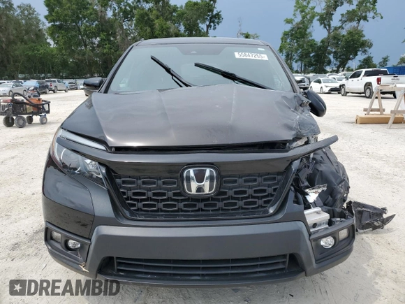 2020 Honda Passport EX-L with VIN 5FNYF7H51LB004574, listed as a Copart auction lot 58375235 with 45,227 mi miles and Non repairable. Bid and sale history available at DreamBid. Image 5.