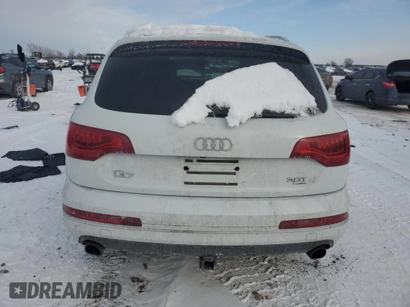 2014 Audi Q7 3.0T Premium Plus with VIN WA1LGAFE5ED010082, listed as a Copart auction lot 45519515 with 129,781 mi miles and Salvage Title. Bid and sale history available at carsss.com. Image 6.