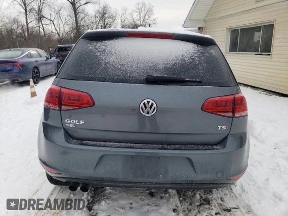 2016 Volkswagen Golf TSI S z VIN 3VW217AUXGM035486, wystawiony jako Copart lot #41458525 z przebiegiem 56 981 mil mil oraz Szkoda całkowita • Salvage title. Historia ofert i sprzedaży dostępna na DreamBid. Obrazek 6.