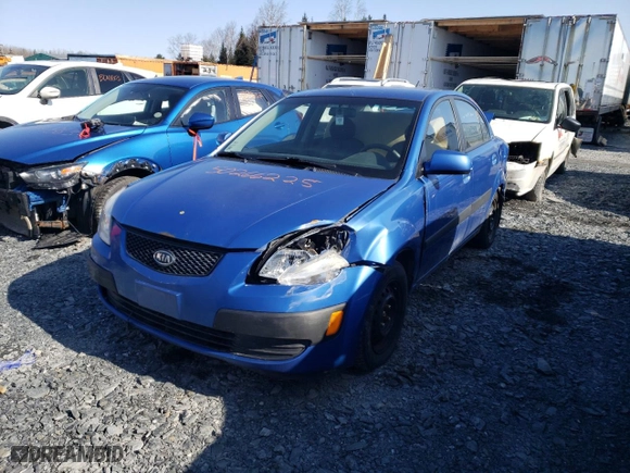 2009 Kia Rio SX with VIN KNADE223796508737, listed as a Copart auction lot 50266225 with 196,590 mi miles and Salvage Title. Bid and sale history available at carsss.com. Image 1.