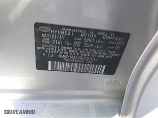 2016 Hyundai Elantra SE with VIN KMHDH4AEXGU561011, listed as a IAAI auction lot 40651213 with 112,960 mi miles. Bid and sale history available at carsss.com. Image 9.