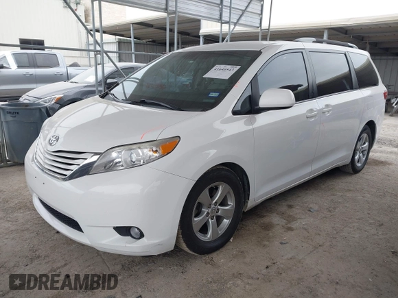 2016 Toyota Sienna LE AAS with VIN 5TDKK3DC3GS706606, listed as a IAAI auction lot 41640543 with 201,316 mi miles. Bid and sale history available at carsss.com. Image 17.