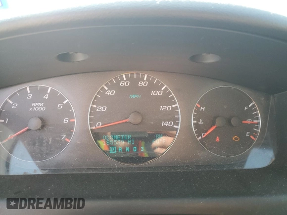 2008 Chevrolet Impala LT with VIN 2G1WT58K381301262, listed as a Copart auction lot 86634124 with 185,539 mi miles and Salvage Title. Bid and sale history available at DreamBid. Image 9.