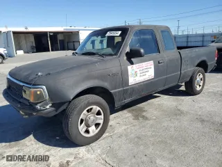1997 Ford Ranger XL with VIN 1FTCR14A8VPB19246, listed as a Copart auction lot 79949354 with 153,116 mi miles and Salvage Title. Bid and sale history available at carsss.com. Image 1.