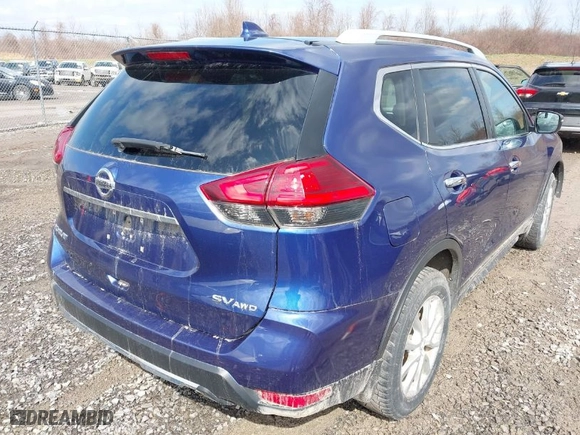2017 Nissan Rogue SV with VIN 5N1AT2MV4HC896192, listed as a IAAI auction lot 41900254 with 134,072 mi miles. Bid and sale history available at carsss.com. Image 4.