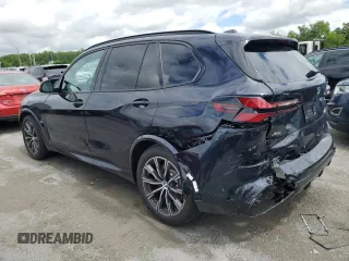 2024 BMW X5 M60i with VIN 5UX33EU08R9W18668, listed as a Copart auction lot 51631284 with 875 mi miles and Salvage Title. Bid and sale history available at carsss.com. Image 2.