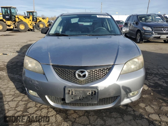 2005 Mazda 3 i with VIN JM1BK12F751242280, listed as a Copart auction lot 84316214 with 222,131 mi miles and Salvage Title. Bid and sale history available at DreamBid. Image 5.