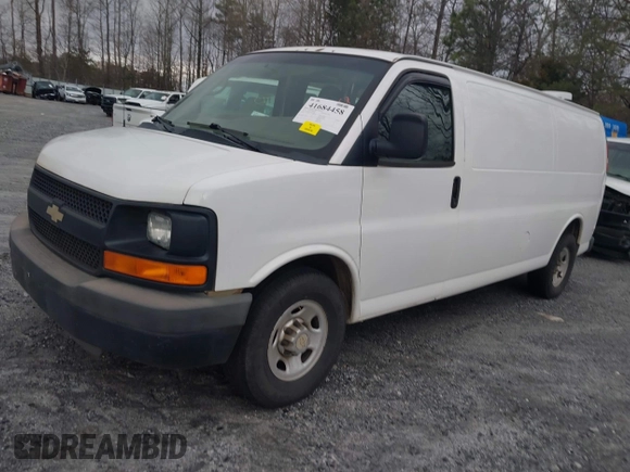 2011 Chevrolet Express Cargo Van with VIN 1GCWGGBA5B1187348, listed as a IAAI auction lot 41684458 with 456,926 mi miles. Bid and sale history available at carsss.com. Image 17.