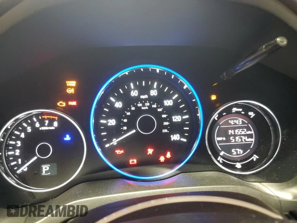 2016 Honda HR-V EX with VIN 3CZRU6H57GM750186, listed as a Copart auction lot 51187335 with 141,552 mi miles and Salvage Title. Bid and sale history available at DreamBid. Image 9.