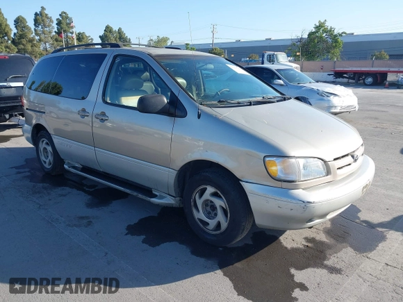 2000 Toyota Sienna LE with VIN 4T3ZF13C9YU189305, listed as a IAAI auction lot 42201168 with 218,254 mi miles and . Bid and sale history available at DreamBid. Image 1.