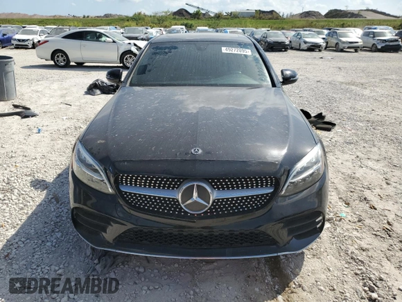 2020 Mercedes-Benz C 300 with VIN W1KWF8EB4LR580098, listed as a Copart auction lot 49272095 with Not Provided miles and Clean Title. Bid and sale history available at DreamBid. Image 5.