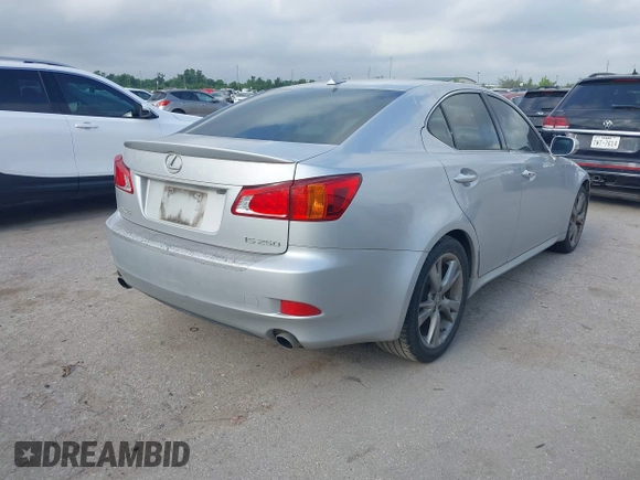 2010 Lexus IS 250 with VIN JTHBF5C21A5124993, listed as a IAAI auction lot 42158931 with 237,934 mi miles. Bid and sale history available at carsss.com. Image 4.