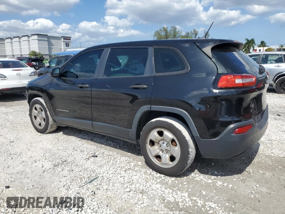 2014 Jeep Cherokee Sport with VIN 1C4PJLAB7EW123442, listed as a Copart auction lot 52294125 with 189,047 mi miles and Salvage Title. Bid and sale history available at DreamBid. Image 2.