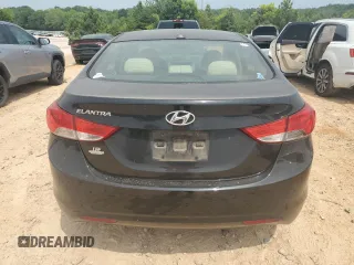 2013 Hyundai Elantra GLS with VIN 5NPDH4AE4DH204210, listed as a Copart auction lot 62301455 with 246,229 mi miles and Salvage title. Bid and sale history available at DreamBid. Image 6.
