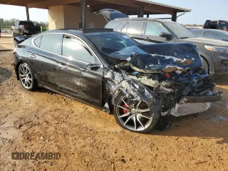 2019 Genesis G70 3.3T Advanced with VIN KMTG74LE2KU013905, listed as a Copart auction lot 77969244 with 73,985 mi miles and Salvage Title. Bid and sale history available at carsss.com. Image 4.
