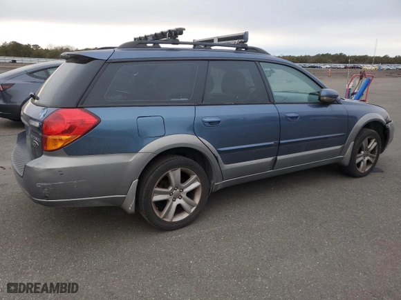 2005 Subaru Legacy Wagon (Natl) Outback R L.L. Bean Edition with VIN 4S4BP86C754346207, listed as a Copart auction lot 46219115 with 191,293 mi miles and Non Repairable. Bid and sale history available at carsss.com. Image 3.