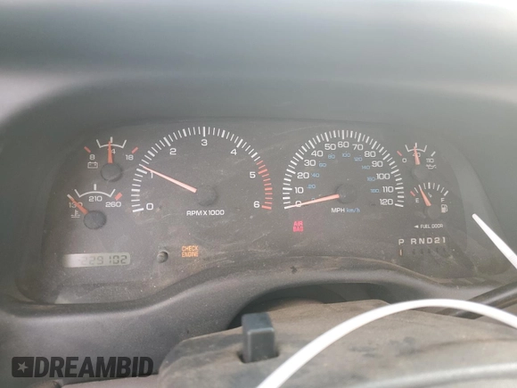 1998 Dodge Dakota SLT z VIN 1B7FL26X6WS617918, wystawiony jako Copart lot #51528255 z przebiegiem 229 102 mil mil oraz Szkoda całkowita • Salvage title. Historia ofert i sprzedaży dostępna na DreamBid. Obrazek 9.