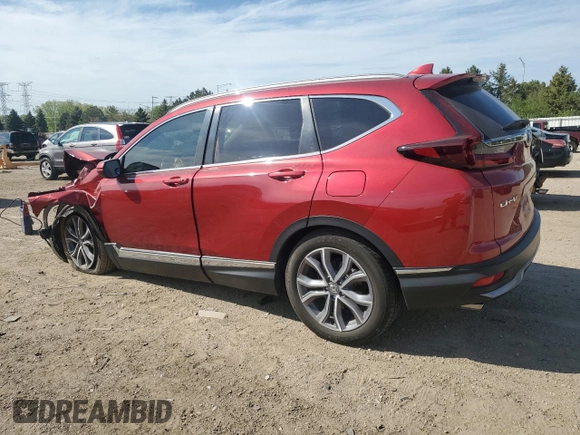2022 Honda CR-V Touring with VIN 7FARW2H94NE031060, listed as a Copart auction lot 55884655 with 34,419 mi miles and Salvage title. Bid and sale history available at DreamBid. Image 2.