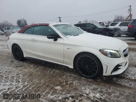 2022 Mercedes-Benz C with VIN W1KWK6EB7NG106807, listed as a Copart auction lot 87717575 with 13,876 mi miles and Salvage Title. Bid and sale history available at DreamBid. Image 4.