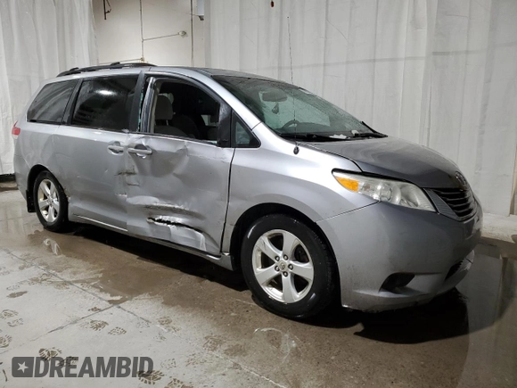 2011 Toyota Sienna LE AAS with VIN 5TDKK3DC3BS115071, listed as a Copart auction lot 46287965 with 160,187 mi miles and Salvage Title. Bid and sale history available at DreamBid. Image 4.