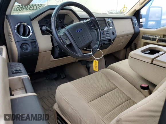 2010 Ford Super Duty F-250 SRW XL with VIN 1FTSW2BRXAEB30015, listed as a Copart auction lot 52293465 with 0 mi miles and Salvage Title. Bid and sale history available at carsss.com. Image 8.