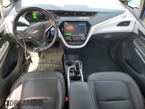 2018 Chevrolet Bolt EV Premier with VIN 1G1FX6S04J4138911, listed as a Copart auction lot 53292175 with 53,729 mi miles and Salvage title. Bid and sale history available at DreamBid. Image 8.