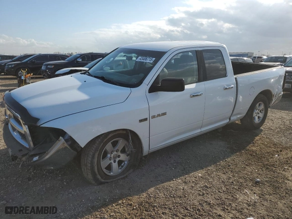 2010 Dodge Ram 1500 SLT with VIN 1D7RB1GT9AS173325, listed as a Copart auction lot 43406715 with 206,591 mi miles and Salvage Title. Bid and sale history available at carsss.com. Image 1.