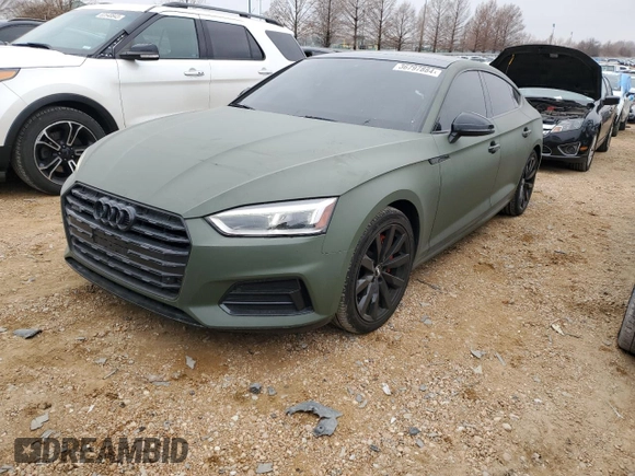 2018 Audi A5 Sportback Premium Plus with VIN WAUBNCF50JA097319, listed as a Copart auction lot 36797884 with 51,749 mi miles. Bid and sale history available at carsss.com. Image 1.