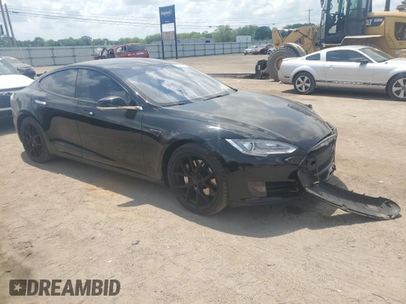 2014 Tesla Model S 60 with VIN 5YJSA1S16EFP50982, listed as a Copart auction lot 54426015 with 76,515 mi miles and Salvage title. Bid and sale history available at DreamBid. Image 4.