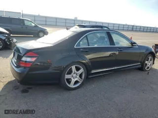 2009 Mercedes-Benz S-Class 5.5L V8 with VIN WDDNG71X79A245980, listed as a Copart auction lot 48012025 with 128,222 mi miles and Salvage Title. Bid and sale history available at carsss.com. Image 3.