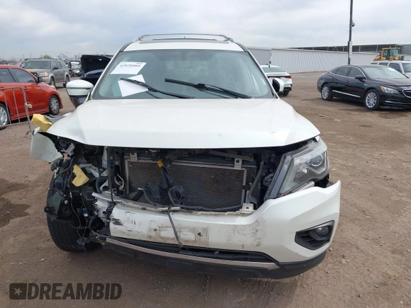 2017 Nissan Pathfinder SV with VIN 5N1DR2MMXHC668443, listed as a IAAI auction lot 42020905 with 109,417 mi miles. Bid and sale history available at carsss.com. Image 12.