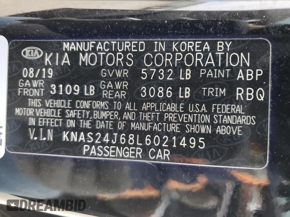 2020 Kia K900 z VIN KNAS24J68L6021495, wystawiony jako Copart lot #89001435 z przebiegiem 27 678 mil mil oraz Szkoda całkowita • Salvage title. Historia ofert i sprzedaży dostępna na DreamBid. Obrazek 12.
