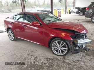 2006 Lexus IS 350 with VIN JTHBE262965001737, listed as a IAAI auction lot 42015015 with 221,060 mi miles and . Bid and sale history available at DreamBid. Image 1.