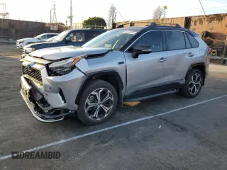 2022 Toyota RAV4 Prime XSE with VIN JTMFB3FV5ND100751, listed as a Copart auction lot 44459705 with 21,647 mi miles and Salvage Title. Bid and sale history available at carsss.com. Image 1.