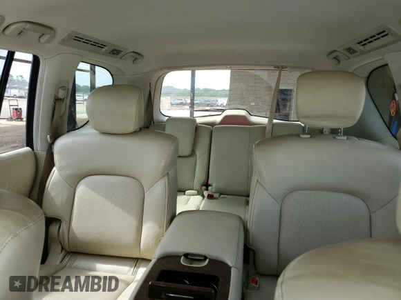 2017 Infiniti QX80 with VIN JN8AZ2NF8H9640603, listed as a Copart auction lot 60391994 with 120,152 mi miles and Salvage Title. Bid and sale history available at carsss.com. Image 10.