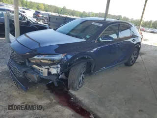 2023 Lexus RX 350h z VIN 2T2BBMCA7PC018442, wystawiony jako Copart lot #54478995 z przebiegiem 18 784 mil mil oraz Szkody całkowita. Historia ofert i sprzedaży dostępna na DreamBid. Obrazek 1.