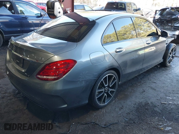 2017 Mercedes-Benz C 43 AMG with VIN 55SWF6EB6HU215805, listed as a IAAI auction lot 41536484 with 74,397 mi miles and . Bid and sale history available at DreamBid. Image 4.