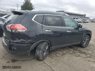 2016 Nissan Rogue SV with VIN 5N1AT2MV1GC832142, listed as a Copart auction lot 47725695 with 84,113 mi miles and Salvage Title. Bid and sale history available at carsss.com. Image 3.