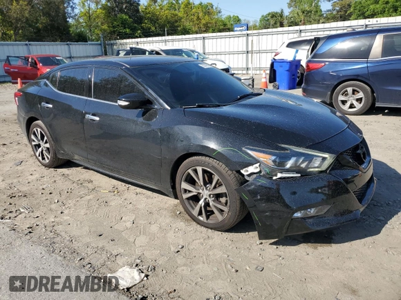 2017 Nissan Maxima SV with VIN 1N4AA6AP4HC383960, listed as a Copart auction lot 52766005 with 155,087 mi miles and Salvage Title. Bid and sale history available at carsss.com. Image 4.