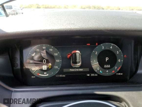 2025 Land Rover Range Rover Velar S with VIN SALYJ2EX2SA801486, listed as a Copart auction lot 74294304 with 55 mi miles and Salvage title. Bid and sale history available at DreamBid. Image 9.